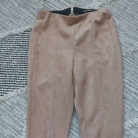Blank NYC Nordstrom Faux Tan Suede High Rise Pants size 26 NWOT - Picture 7 of 9